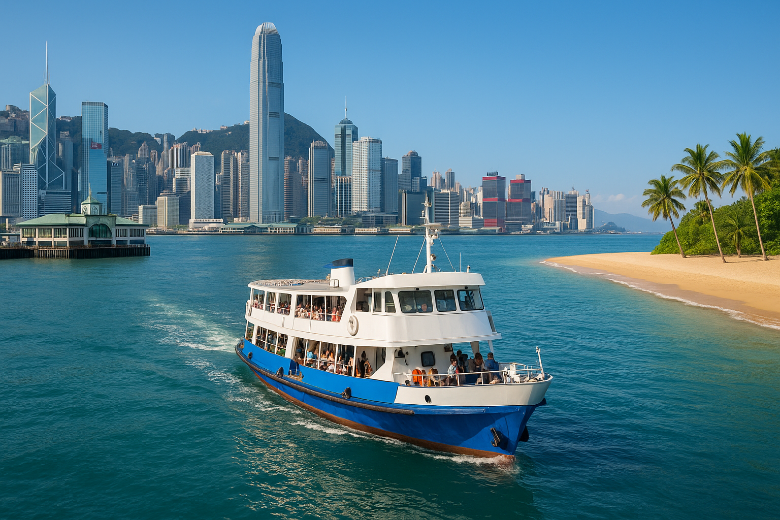 Return Transport from Central Ferry Pier to Beach